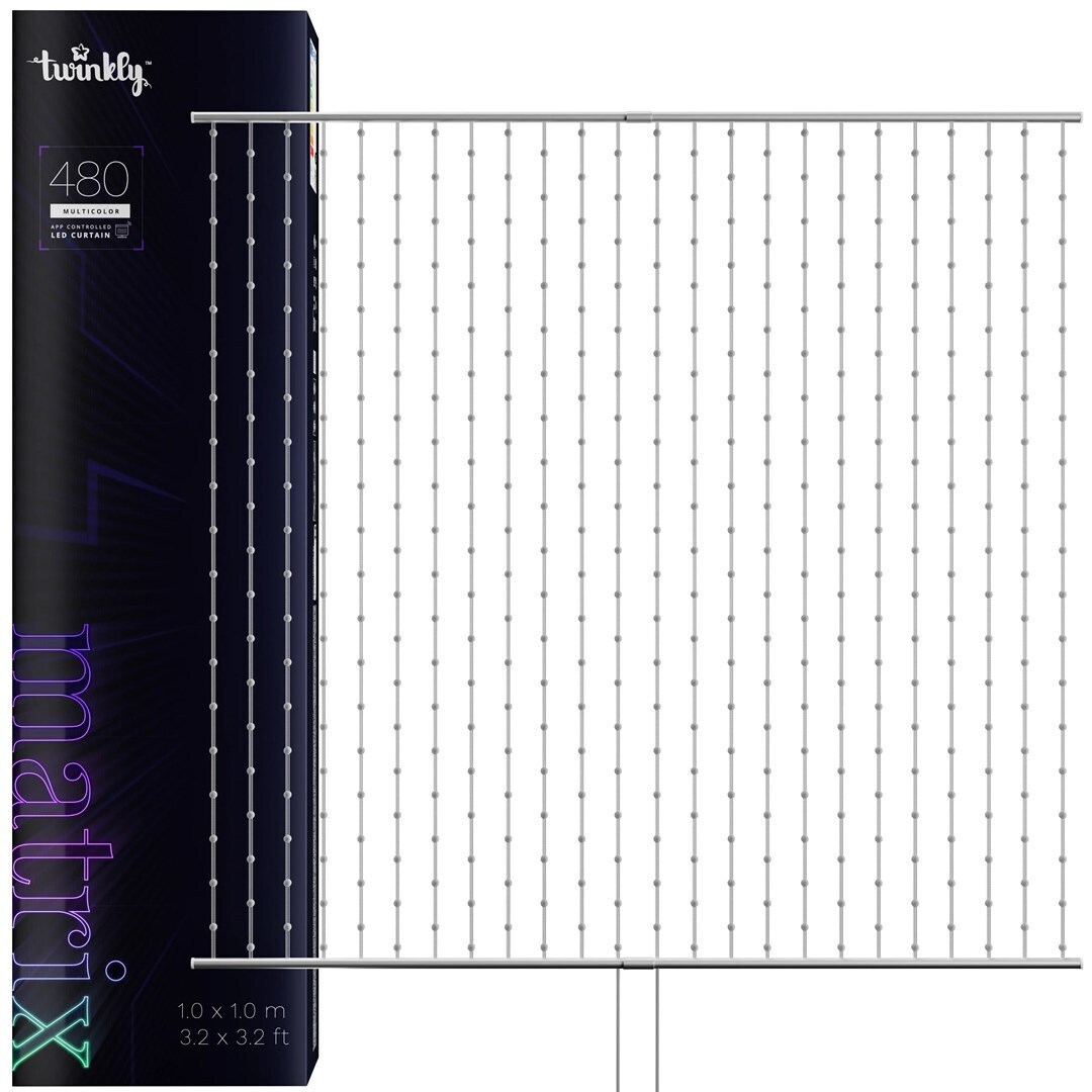 20240502113610_twinkly_diakosmitiko_fotistiko_me_fotismo_rgb_led_diafano Twinkly Διακοσμητικό Φωτιστικό με Φωτισμό RGB LED Διάφανο - Image 1