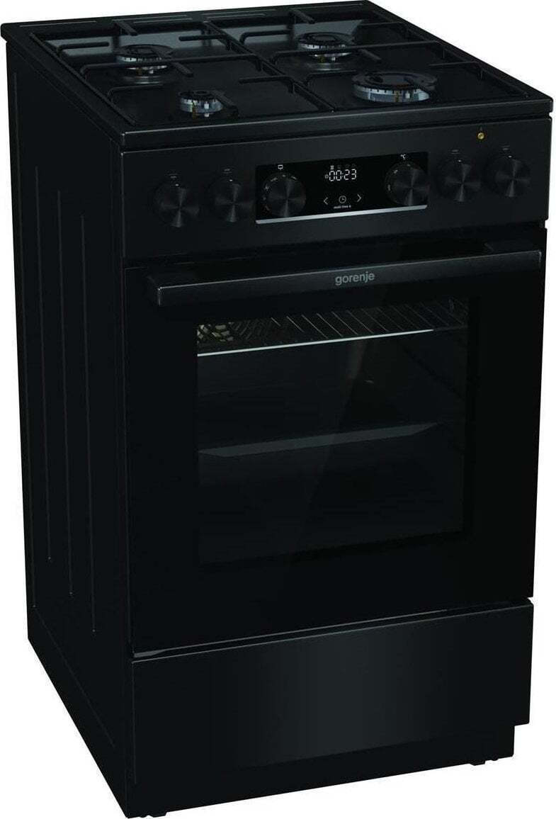 Gorenje Ελεύθερη με Εστίες Υγραερίου Μαύρη GKS5C70BJ