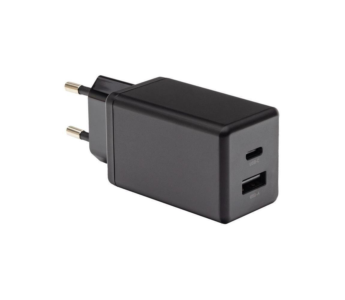 20240514155026_patona_fortistis_choris_kalodio_me_thyra_usb_a_kai_thyra_usb_c_45w_power_delivery_mayros_im1293 Patona IM1293 USB-C Χωρίς Καλώδιο 45W - Image 1