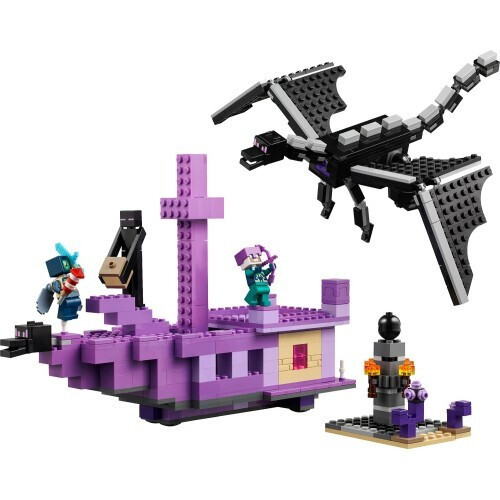 20240606095526_d1aed468 Lego Minecraft The Ender Dragon and End Ship για 8+ Ετών - Image 3