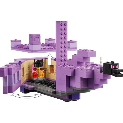 20240606095527_464b48e1 Lego Minecraft The Ender Dragon and End Ship για 8+ Ετών - Image 4