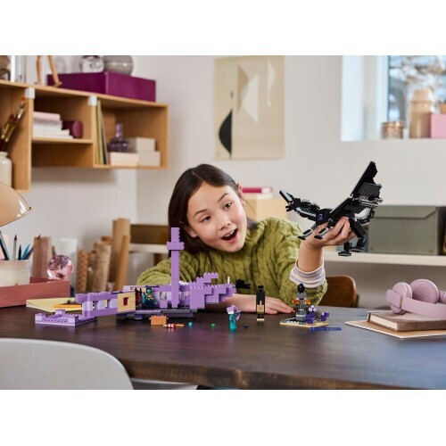 20240606095532_753b8181 Lego Minecraft The Ender Dragon and End Ship για 8+ Ετών - Image 9