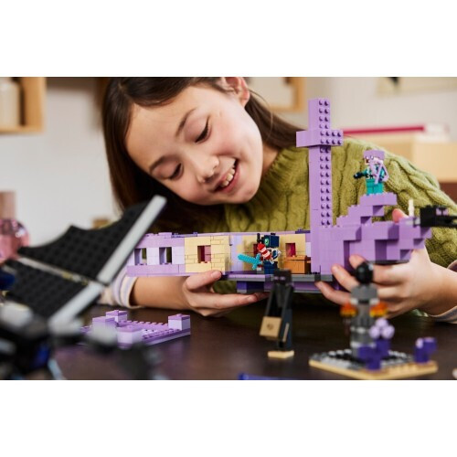 20240606095533_61a2f27c Lego Minecraft The Ender Dragon and End Ship για 8+ Ετών - Image 10