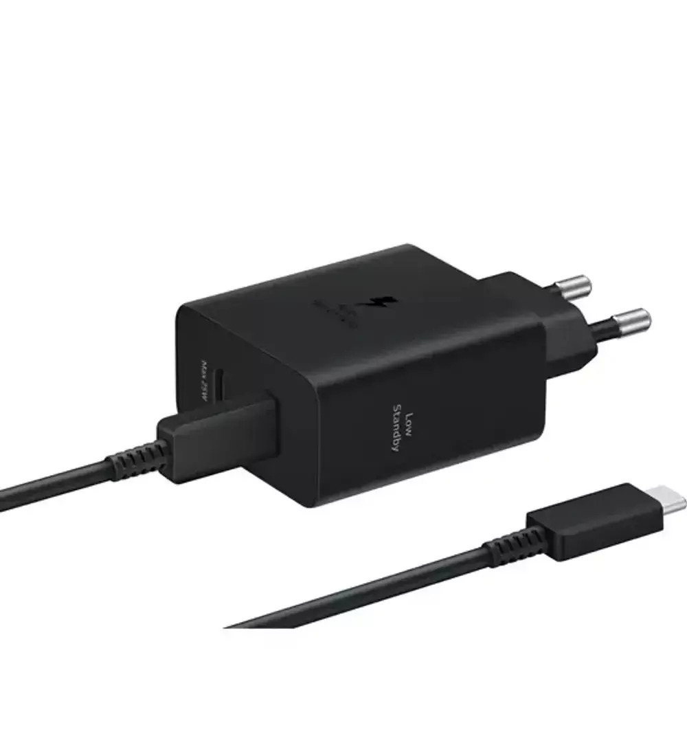 20240611123805_samsung_fortistis_me_2_thyres_usb_c_kai_kalodio_usb_c_usb_c_50w_power_delivery_mayros_ep_t5020x Samsung EP-T5020X USB-C 50W με Καλώδιο USB-C - USB-C - Image 1