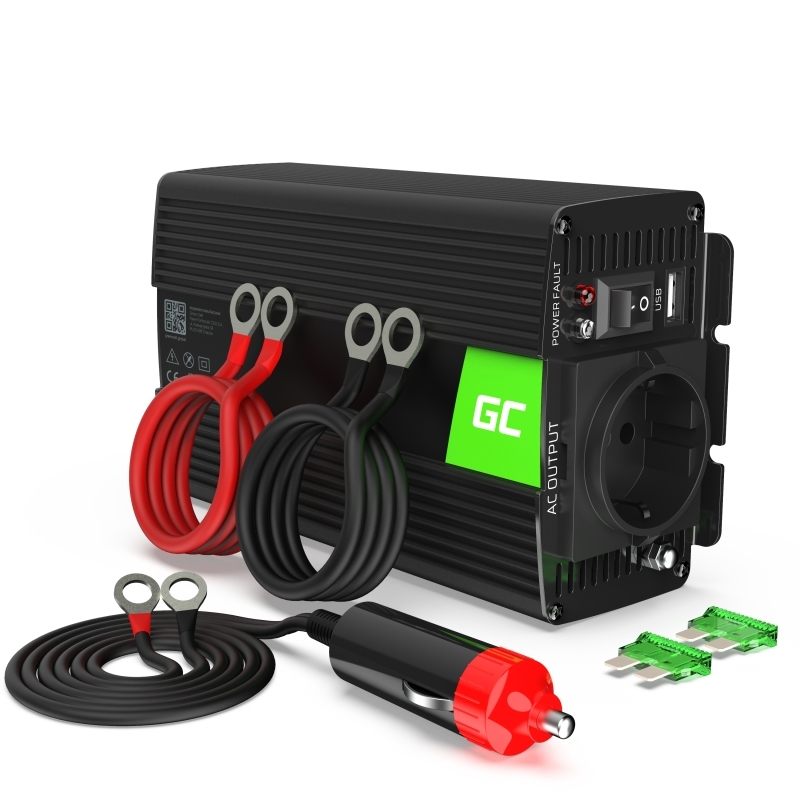 20240613141339_green_cell_inverter_aytokinitou_300w_gia_metatropi_12v_dc_se_230v_ac_me_1xusb_inv05de Green Cell Inverter Αυτοκινήτου 300W για Μετατροπή 12V DC σε 230V AC με 1xUSB - Image 1