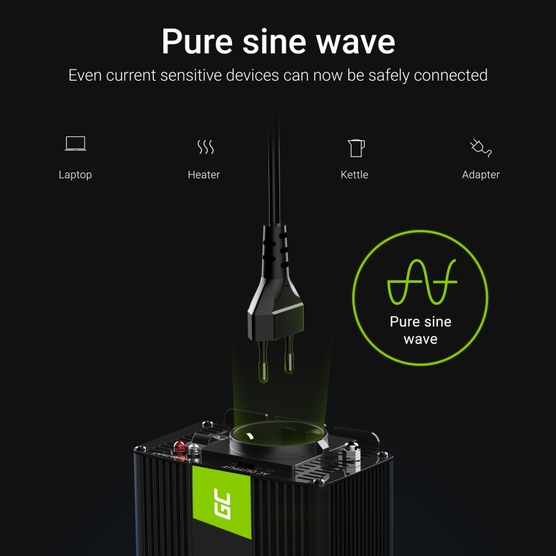 20240613141340_96ff1e62 Green Cell Inverter Αυτοκινήτου 300W για Μετατροπή 12V DC σε 230V AC με 1xUSB - Image 2