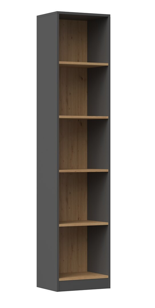 20240617133906_vivliothiki_r40_ant_art_oak Βιβλιοθήκη R40 40x30x182εκ. Αnt/Art Oak - Image 1