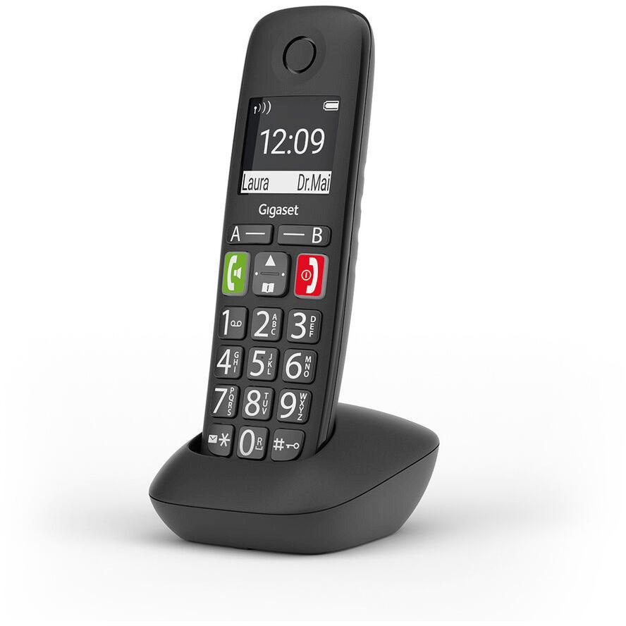 Gigaset E290HX Ασύρματο Τηλέφωνο IP Μαυρο