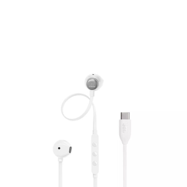 JBL Tune 305C Earbuds Handsfree Ακουστικά με Βύσμα USB-C Λευκό