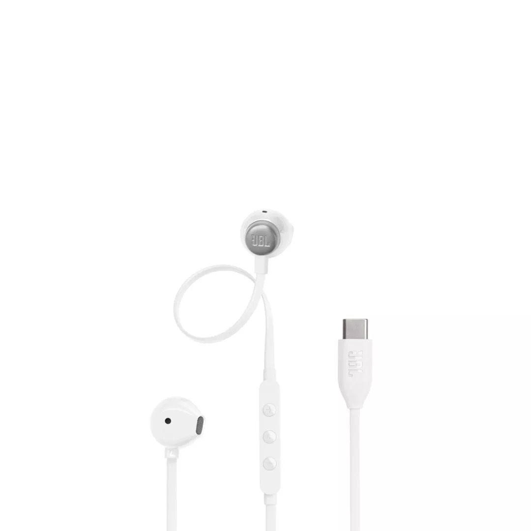20240704135356_jbl_akoustika_pseires_in_ear_leyka JBL Tune 305C Earbuds Handsfree Ακουστικά με Βύσμα USB-C Λευκό - Image 1