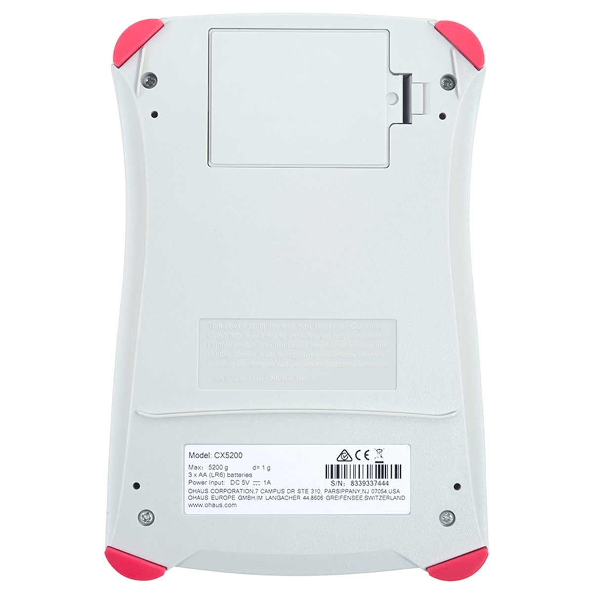 20240718152023_158bd905 Ohaus Ψηφιακή Ζυγαριά 1gr/5.2kg Λευκή CX5200 - Image 6
