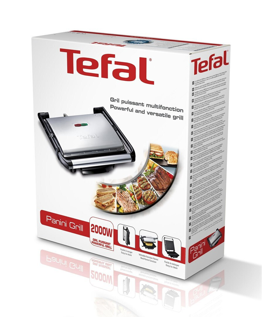 20240718165947_7f474c9c Tefal Inicio Grill 2000W για 2 Τοστ Γκρι - Image 3