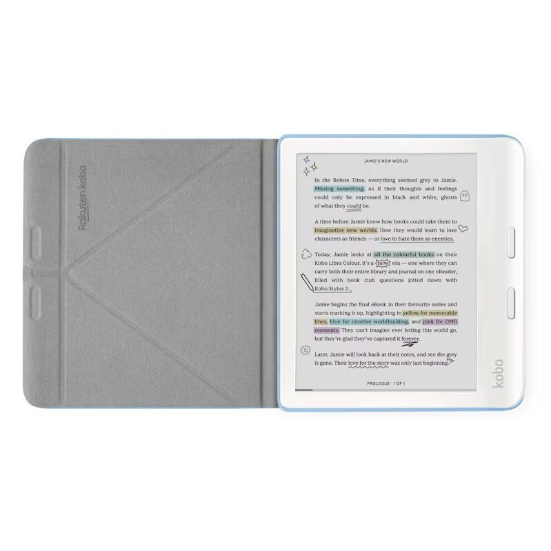 20240801165151_addbbe97 Kobo Sleepcover Libra Dusk Blue N428-ac-bl-e-pu N428acblepu - Image 3