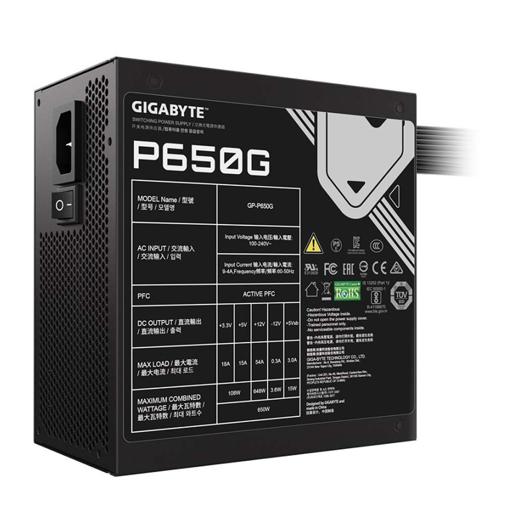 20240808161238_ad4dd7a9 Gigabyte GP-P650G 650W Full Wired 80 Plus Gold - Image 4