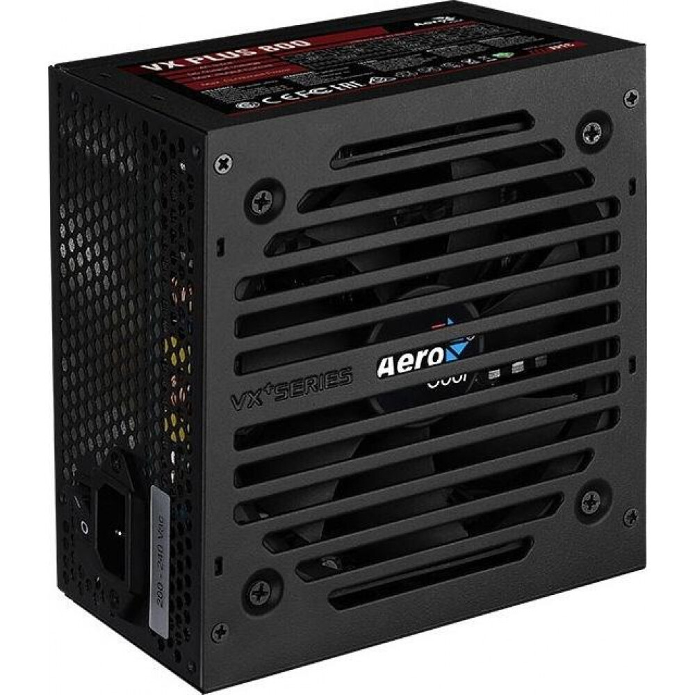 Aerocool VX Plus 800W Μαύρο Τροφοδοτικό Υπολογιστή Full Wired 80 Plus Standard