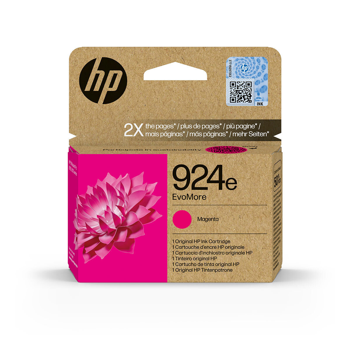 20240809132323_d7764649 HP 924e EvoMore Γνήσιο Μελάνι Εκτυπωτή InkJet Ματζέντα (4K0U8NE) - Image 2