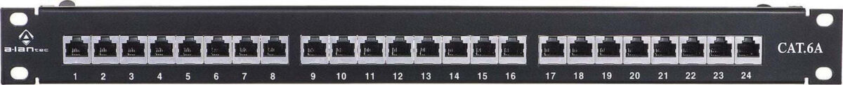 A-LAN Patch Panel 1U Μαύρο - Image 2
