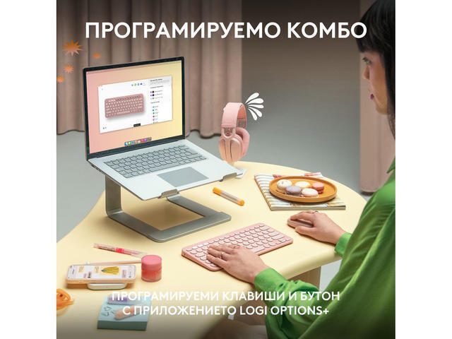 20240809151048_00147b15 Logitech Pebble 2 Ασύρματο - Σετ με Ποντίκι Αγγλικό US - Image 5