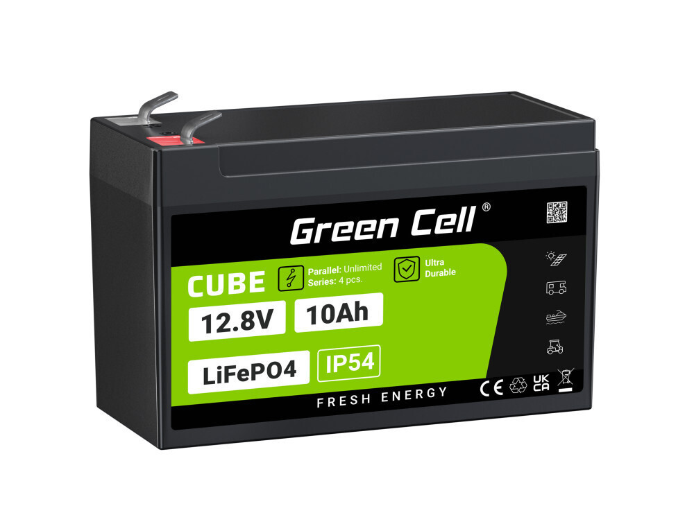 20240819122703_green_cell_mpataria_lithiou_fosforou_12_8v Green Cell Μπαταρία Λιθίου-Φωσφόρου 10Ah 12.8V 128Wh - Image 1