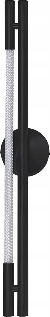 Φωτιστικό Τοίχου με Ενσωματωμένο LED και Θερμό Λευκό Φως Μαύρο 6.5εκ. AJE-CHARLIE WW