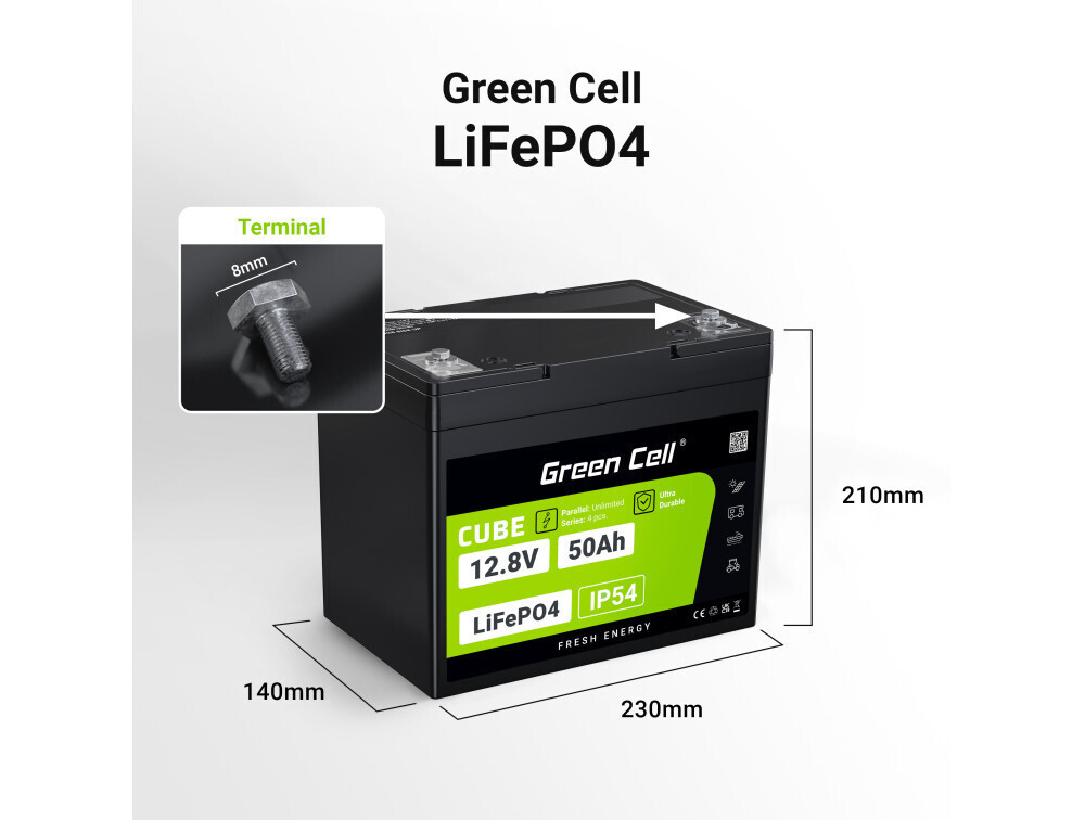20240912112540_2fe8e70f Green Cell Ανταλλακτική Μπαταρία 50Ah 12.8V 640Wh για Ηλεκτρικό Scooter σε Μαύρο Χρώμα - Image 5
