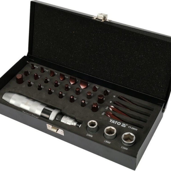 Yato Impact Screwdriver 32 Pieces Bits