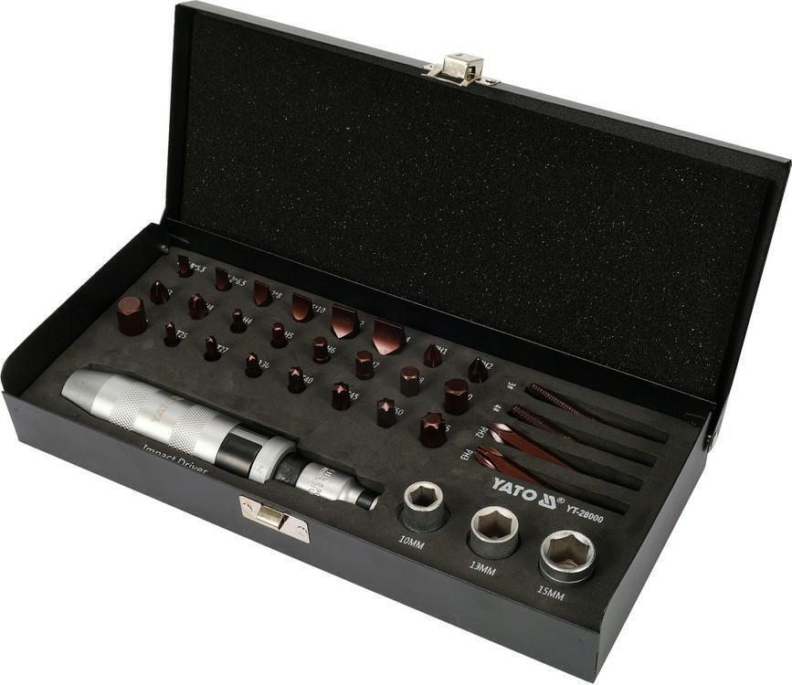 20240912115742_yato_impact_screwdriver_32_pieces_bits Yato Impact Screwdriver 32 Pieces Bits - Image 1