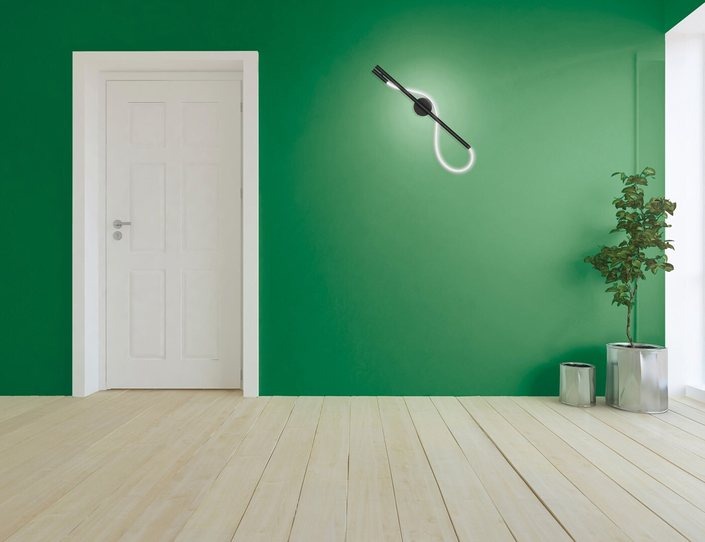 20241003110044_b93d2b73 Active Jet Φωτιστικό Τοίχου LED Μαύρο 90x25εκ. - Image 2
