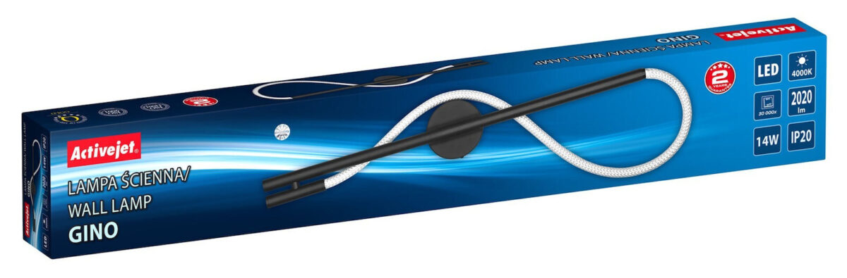 Active Jet Φωτιστικό Τοίχου LED Μαύρο 90x25εκ. - Image 5