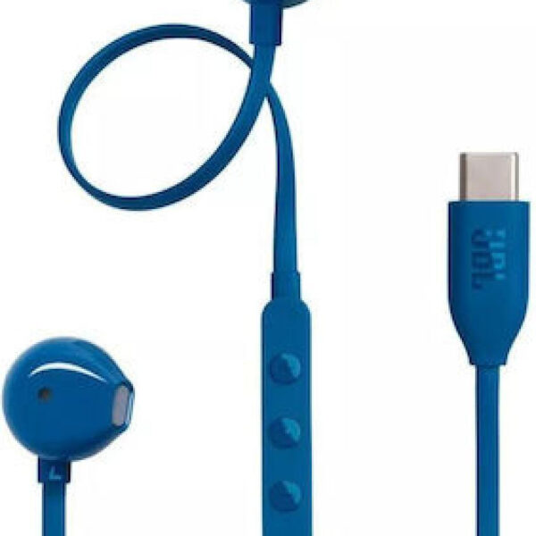 JBL Ακουστικά Ψείρες Earbuds Tune 305c Μπλε