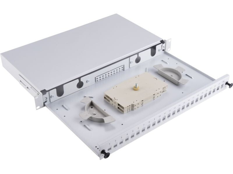 20241003124552_63a2e286 A-LAN Patch Panel για Rack 1U 19" 24 Θυρών Γκρι - Image 2