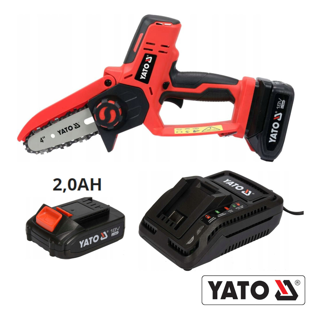 20241004092015_50ec05e7 Yato Yt-828135 Κλαδευτικό Αλυσοπρίονο Μπαταρίας 1x2Ah 18V - Image 4