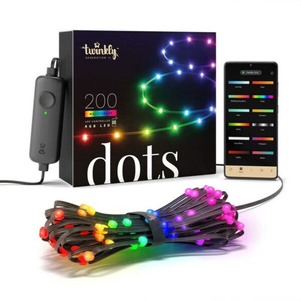 Twinkly Bluetooth/WiFi Διακοσμητικό Φωτιστικό με Φωτισμό RGB Γιρλάντα LED