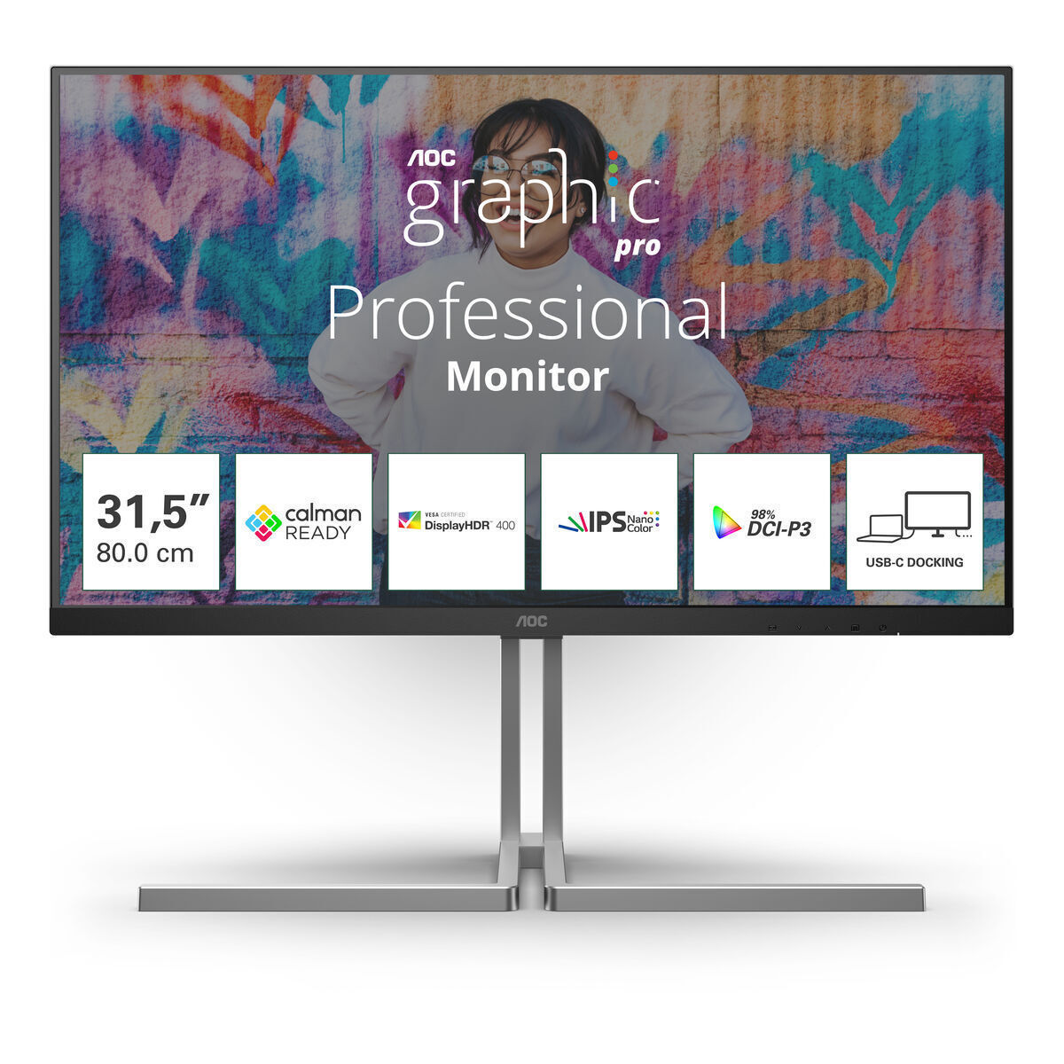 AOC U27U3CV IPS HDR 4K 3840x2160 - Image 1