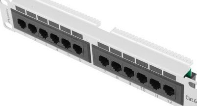 20241014150517_a91665c8 Lanberg Patch Panel Unshielded για Rack 1U 10" 12 Θυρών cat6 Γκρι - Image 3