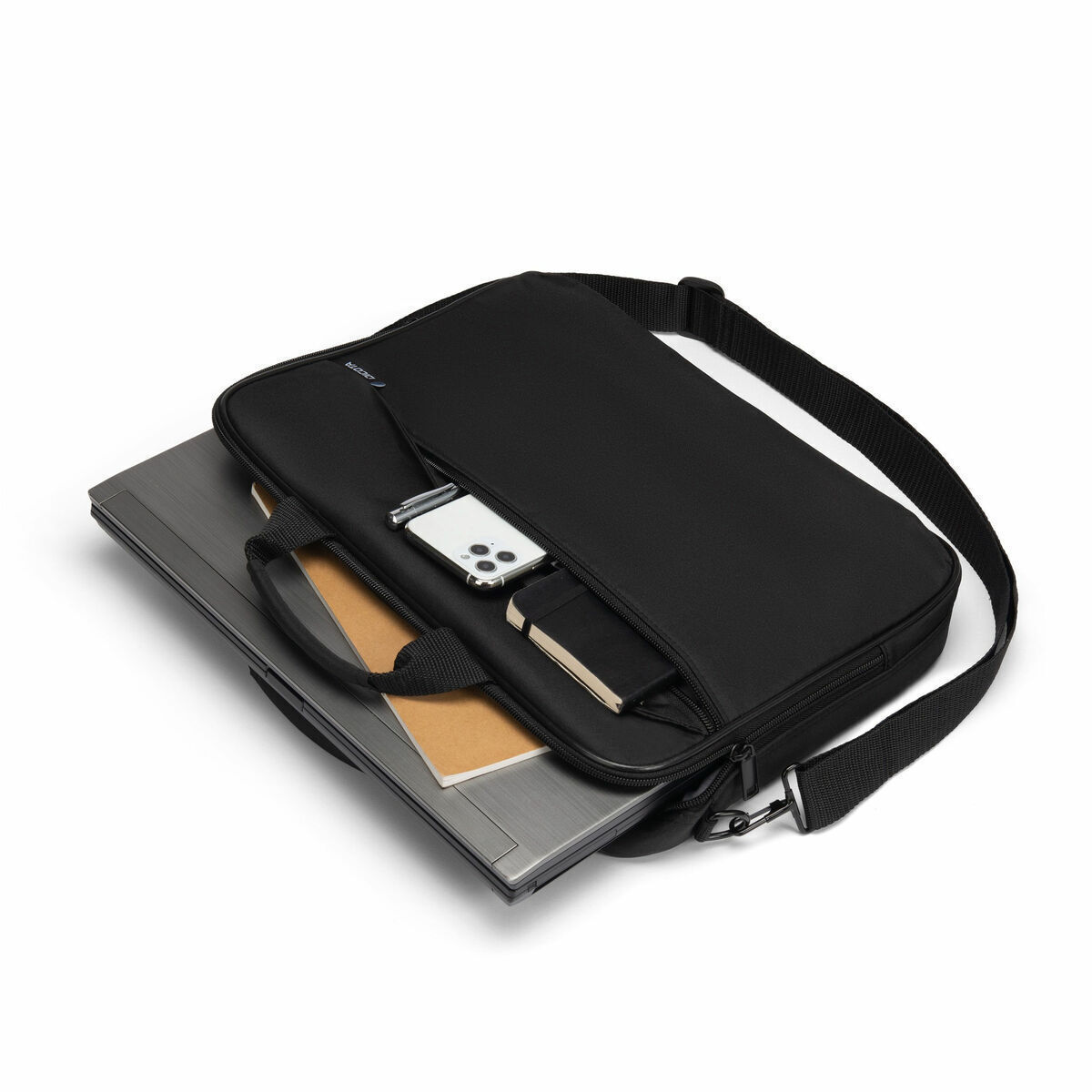 20241017160601_01e06847 Dicota Top Traveller One Τσάντα Ώμου / Χειρός 14" Μαύρη - Image 5