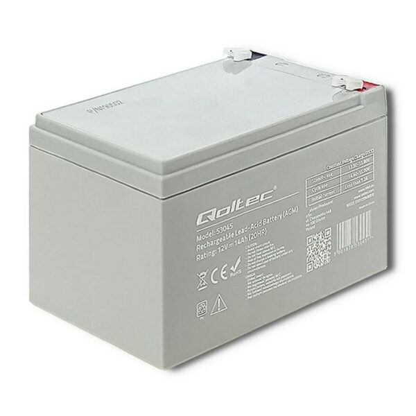 Qoltec με Χωρητικότητα 14Ah και Τάση 12V 53045 1τμχ