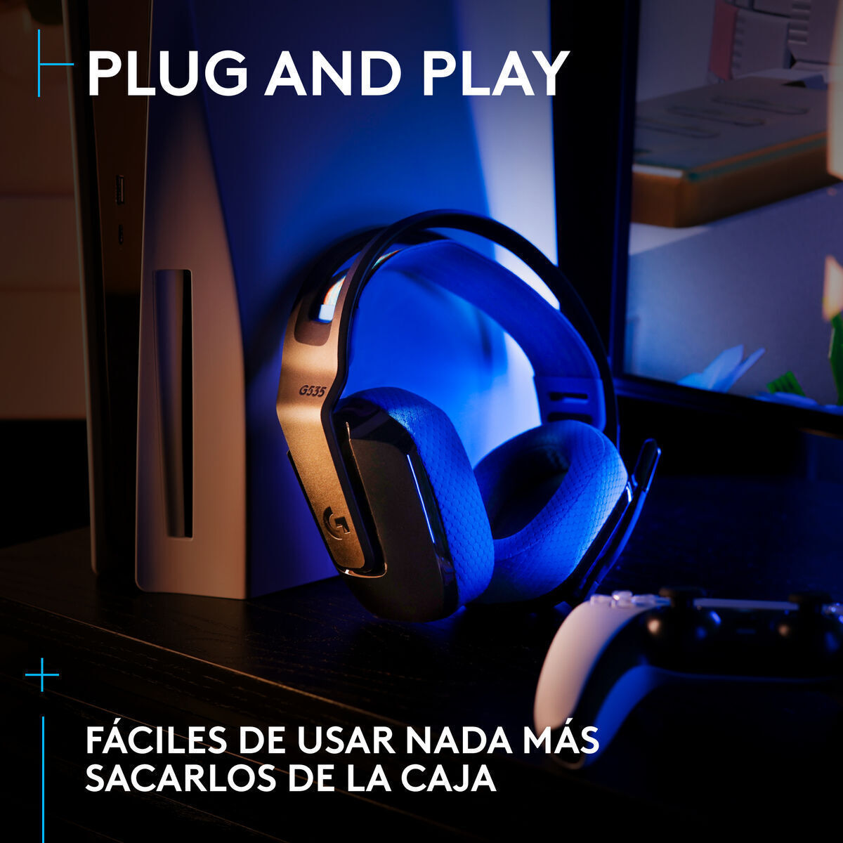 20241031100757_bed0425c Logitech G535 Lightspeed Ασύρματο Over Ear - Image 2