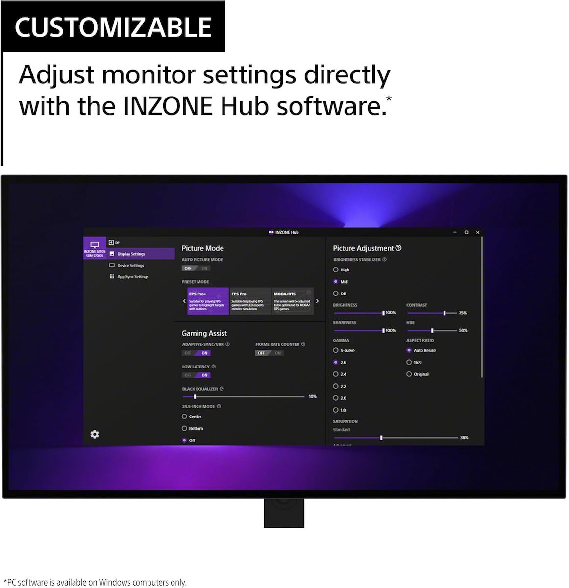 20241104094127_a4353348 Sony Inzone M10S 26.5" OLED HDR QHD 2560x1440 - Image 7