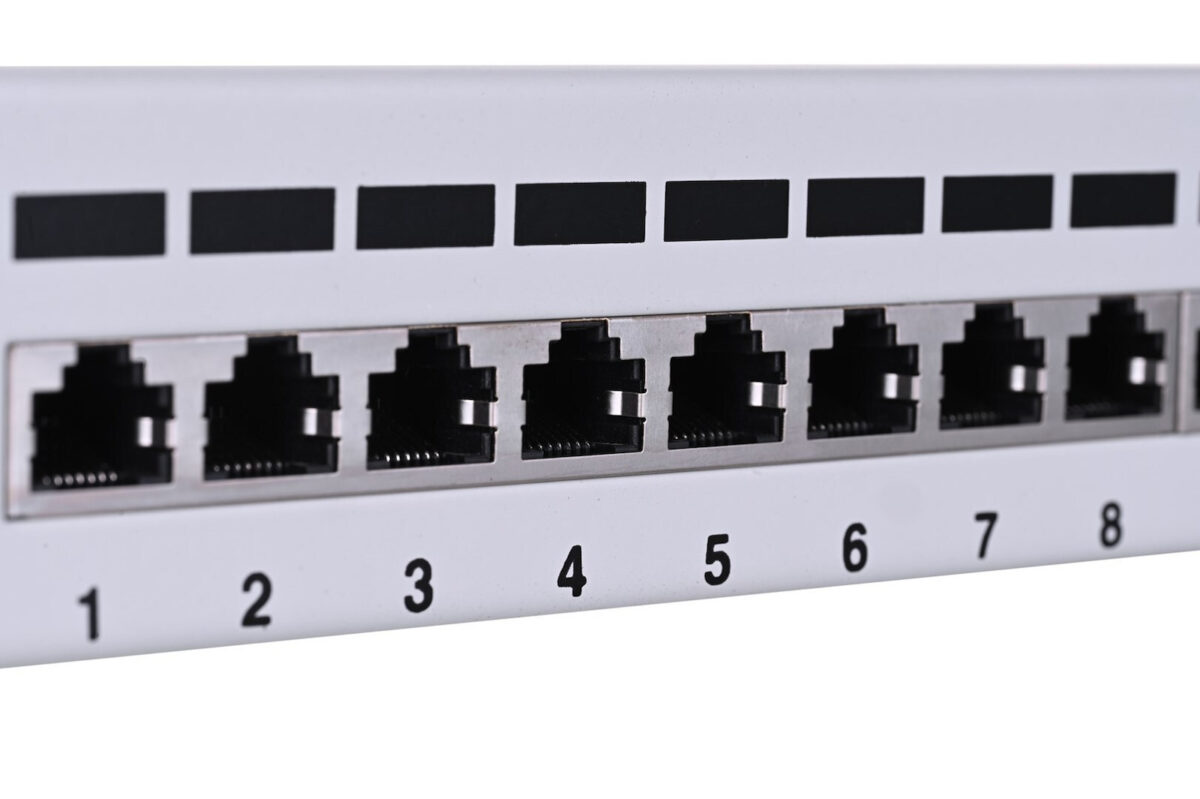 Lanberg Patch Panel Shielded για Rack 1U 10" 12 Θυρών cat6 Γκρι - Image 7