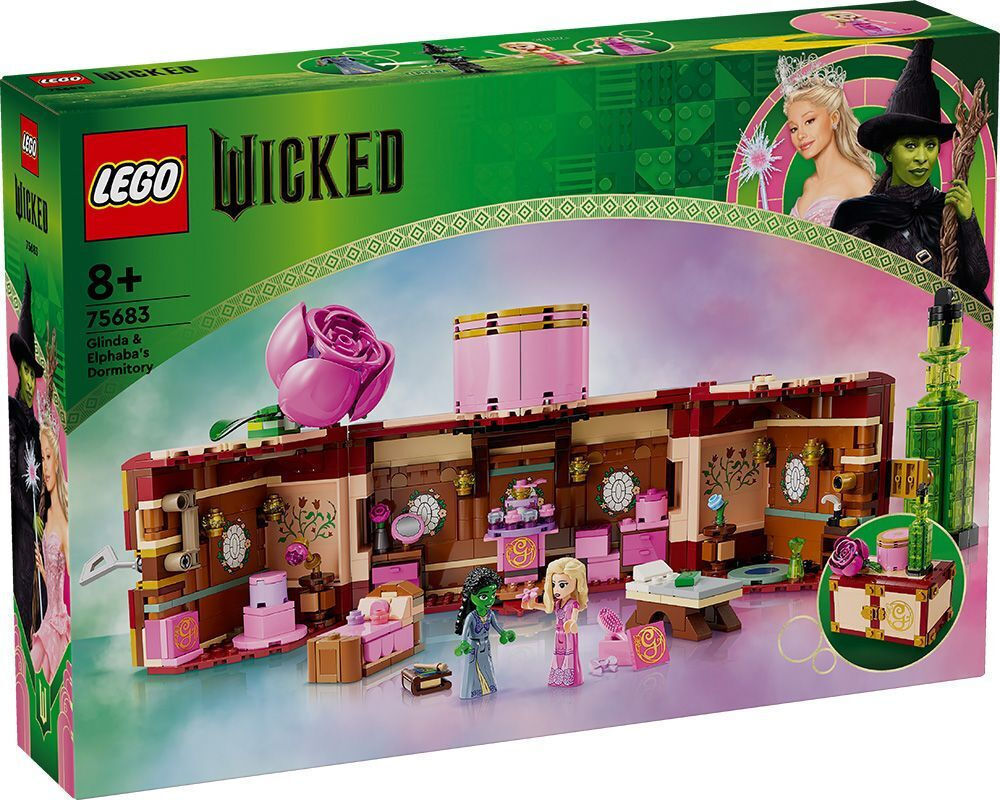 20241108170557_lego_wicked_glinda_elphaba_s_dormitory_gia_8_eton_740tmch_75683 Lego Wicked Glinda & Elphaba's Dormitory για 8+ Ετών 740τμχ - Image 1