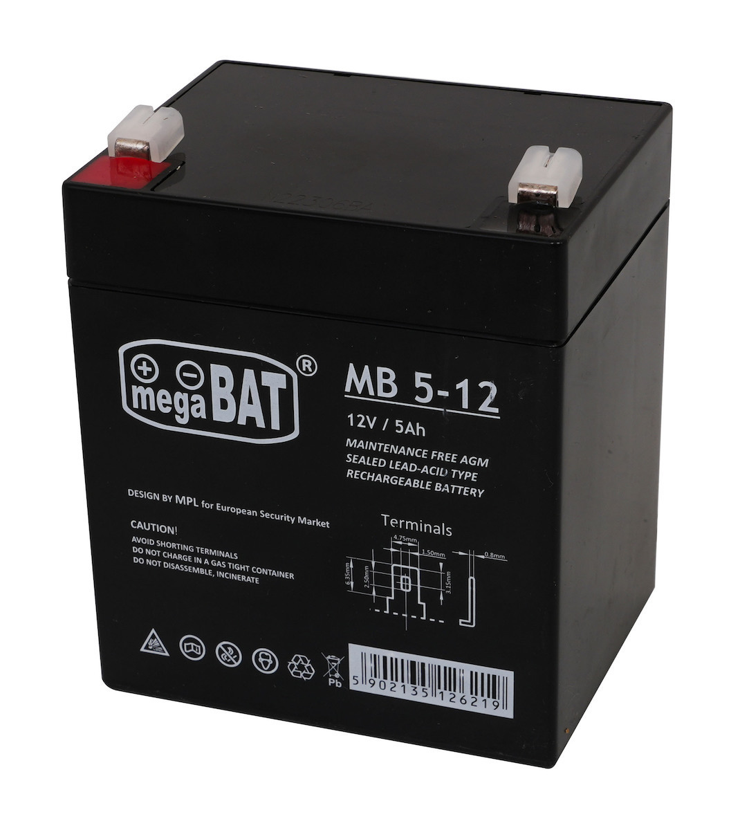 20241129171147_d58ddce5 Megabat MB 5-12 με Χωρητικότητα 5Ah και Τάση 12V 1τμχ - Image 4