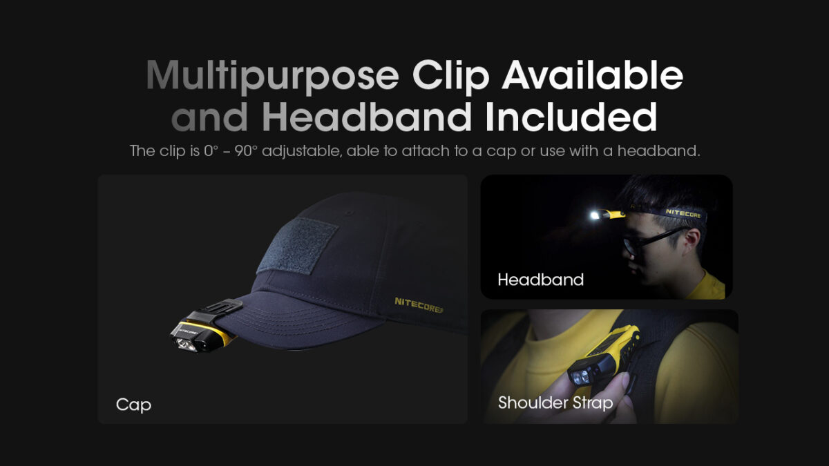 NiteCore NU11 Στεγανός Επαναφορτιζόμενος Φακός Κεφαλής LED 150lm - Image 4