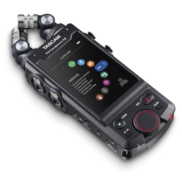 Tascam Portacapture X8 Πολυκάναλος Ψηφιακός Φορητός Εγγραφέας Μπαταρίας/Ρεύματος για Εγγραφή σε Κάρτα Μνήμης με Διάρκεια Εγγραφής 11 Ώρες, Phantom Power και Τροφοδοσία USB