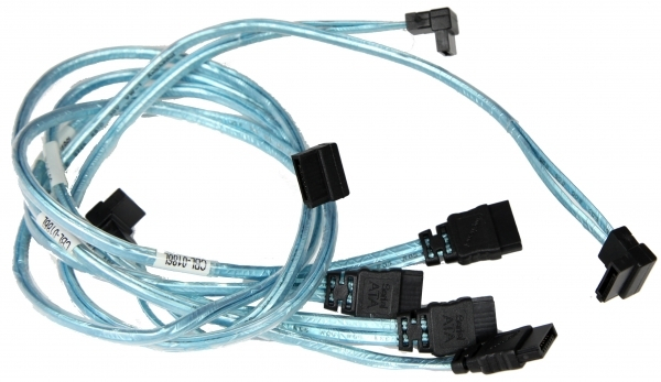 Supermicro 4 X Round Sata Cable 0.56 M Black Blue White