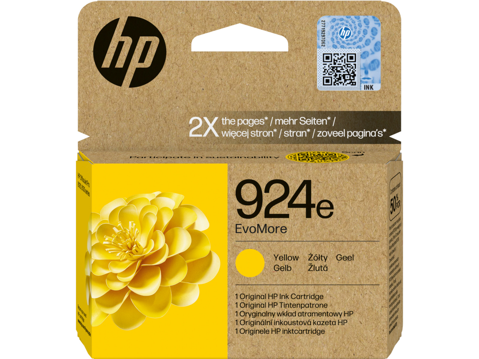 20241217135932_d50a4c24 HP 924e EvoMore Γνήσιο Μελάνι Εκτυπωτή InkJet Κίτρινο (4K0U9NE) - Image 4