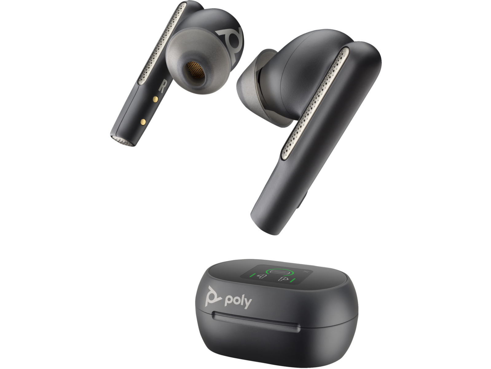 20241218141059_d7fd0003 Poly Voyager Free 60+ UC M + BT700 USB-C Adapter + Touchscreen Charge Case In-ear Carbon Black - Image 5