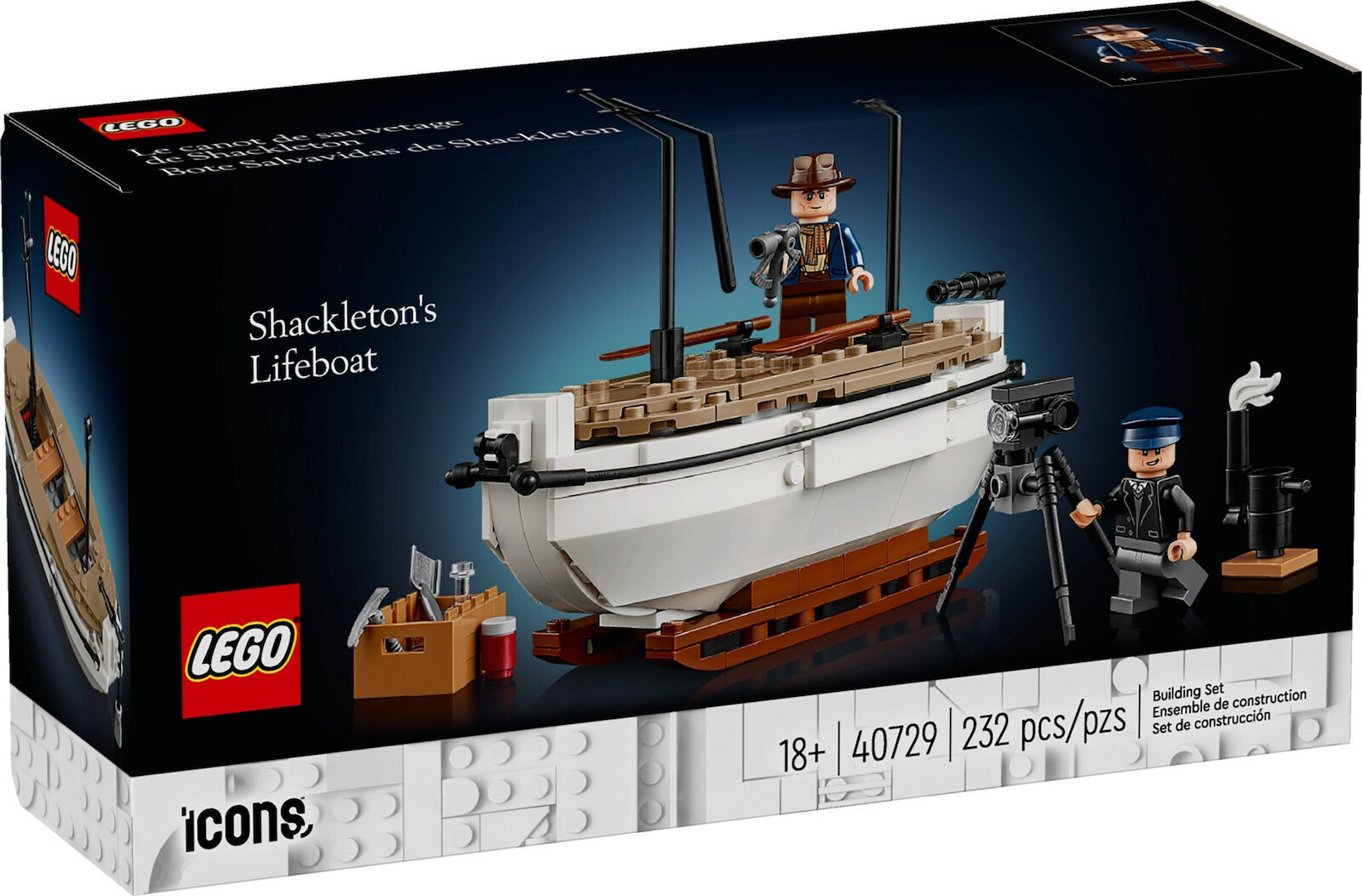 Lego Icons Shackleton's Lifeboat για 18+ Ετών 232τμχ