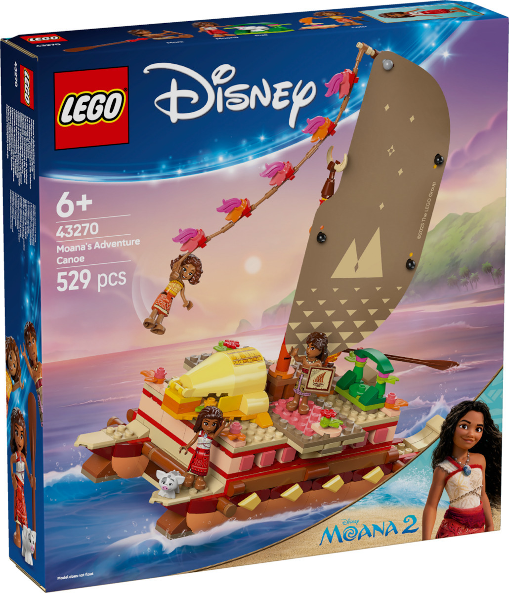 Lego Disney Moana's Adventure Canoe για 6+ Ετών 529τμχ