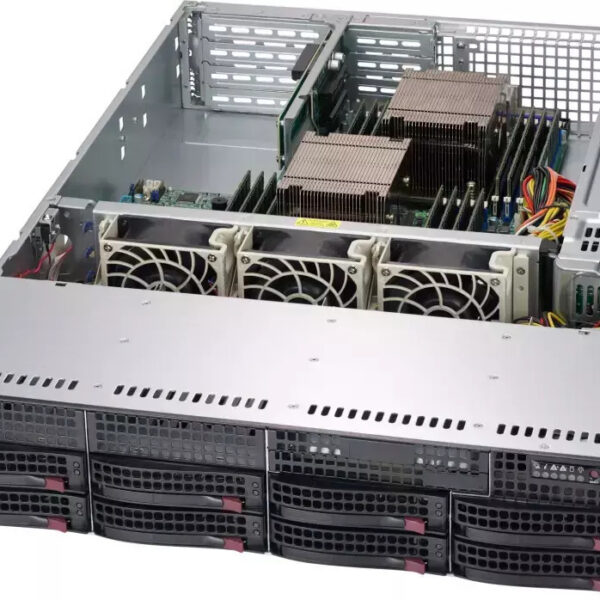 Supermicro 2u Chassis 8x 3.5" Hs Sas Sata 2x800w 80plus Titanium Wio
